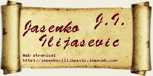 Jasenko Ilijašević vizit kartica